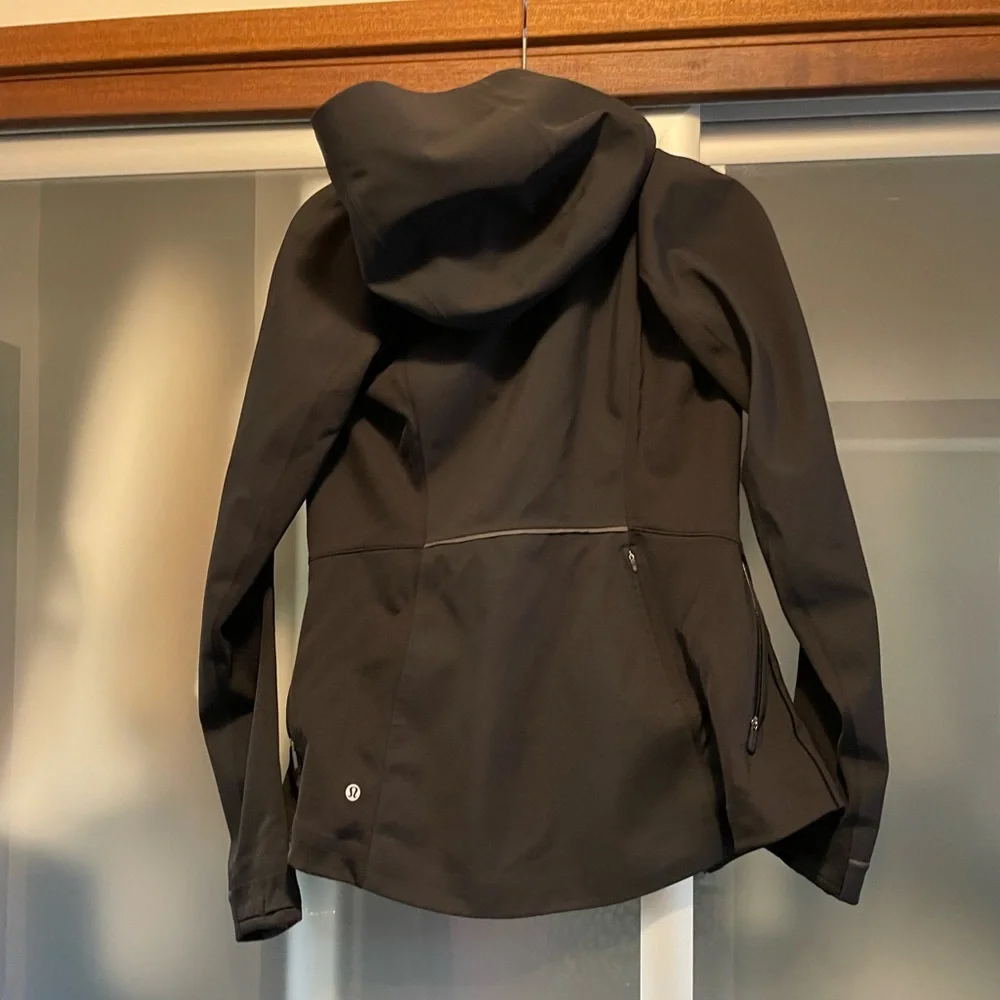 lululemon athletica Black Hooded Softshell Jacket